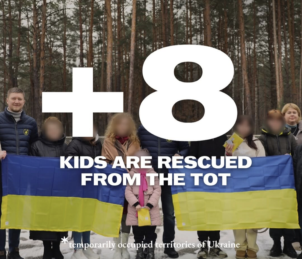 8 kids are rescued from the temporary occupied territories of Ukraine