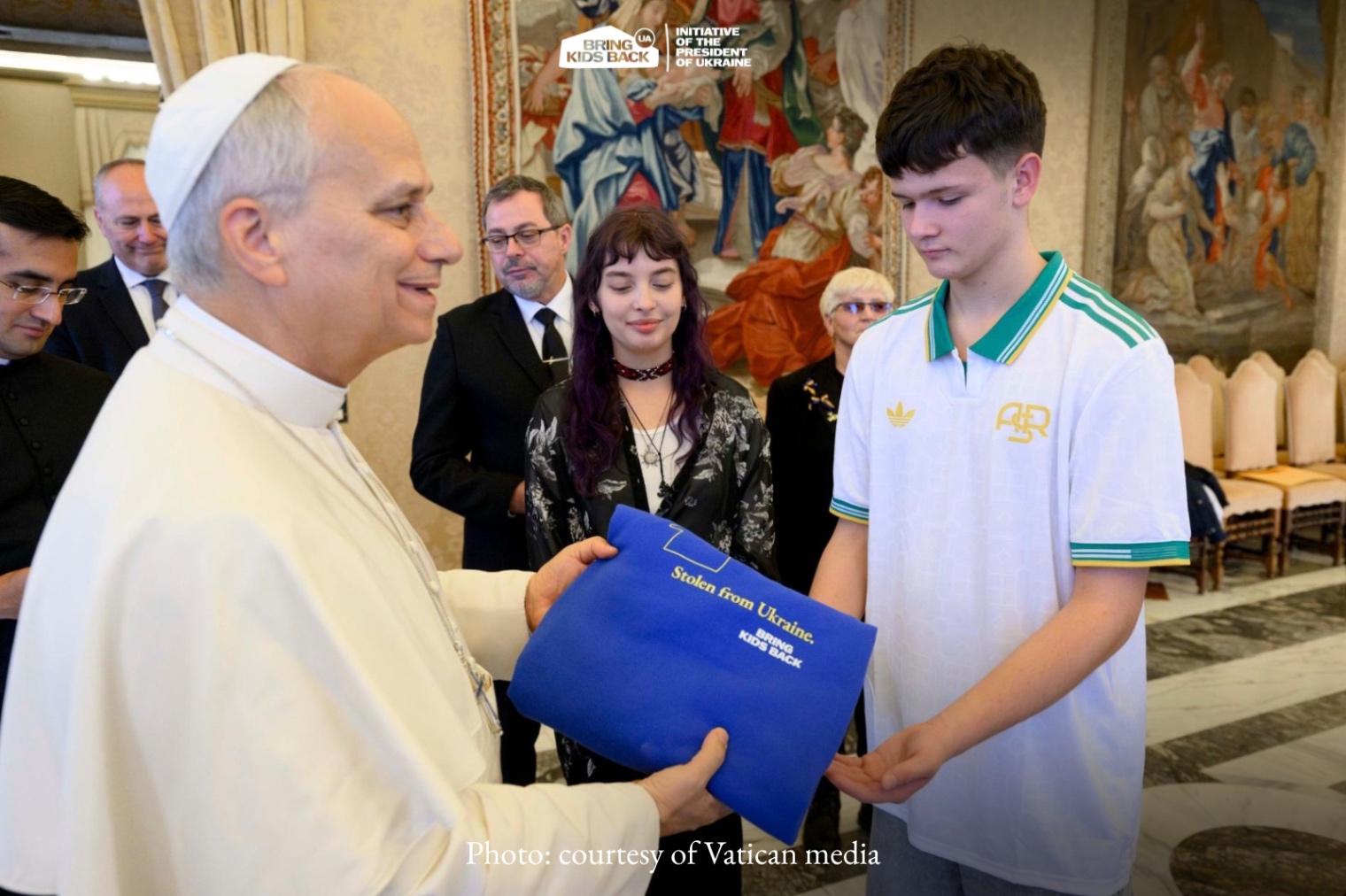 Ukrainian delegation from the Bring Kids Back UA initiative met His Holiness Pope Leo XIV at the Vatican.