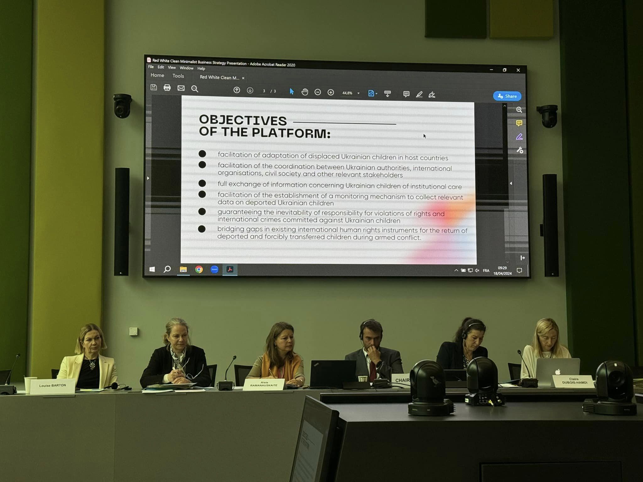 A new platform for Ukrainian children, coordinated effort by PACE