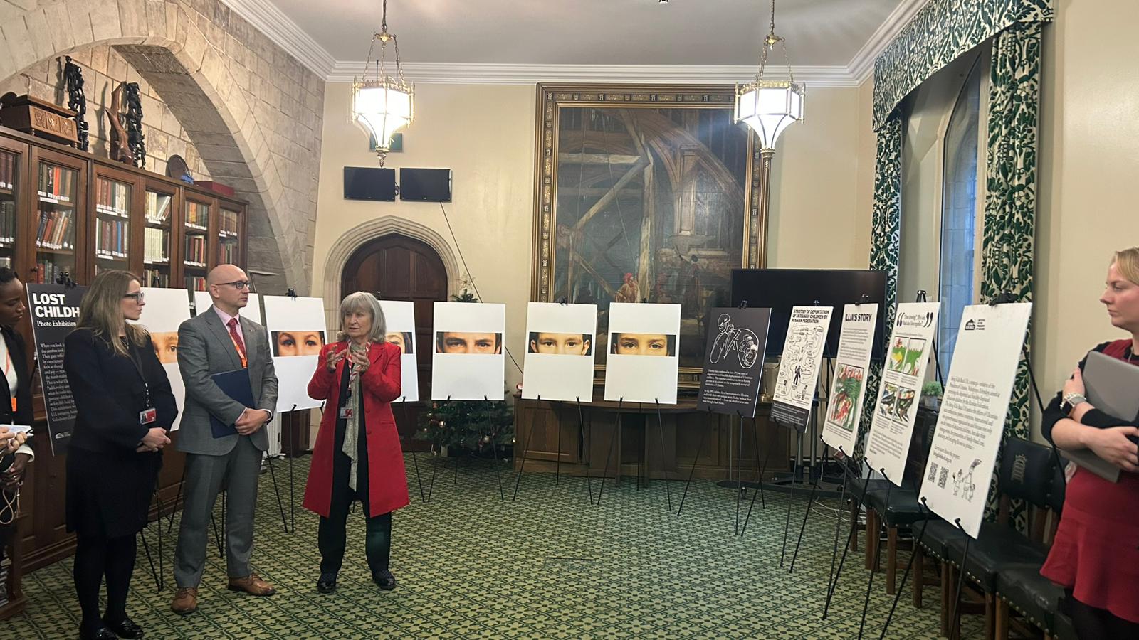 Bring Kids Back UA amplifies its voice in London with “Lost Childhood” exhibition at Westminster Palace