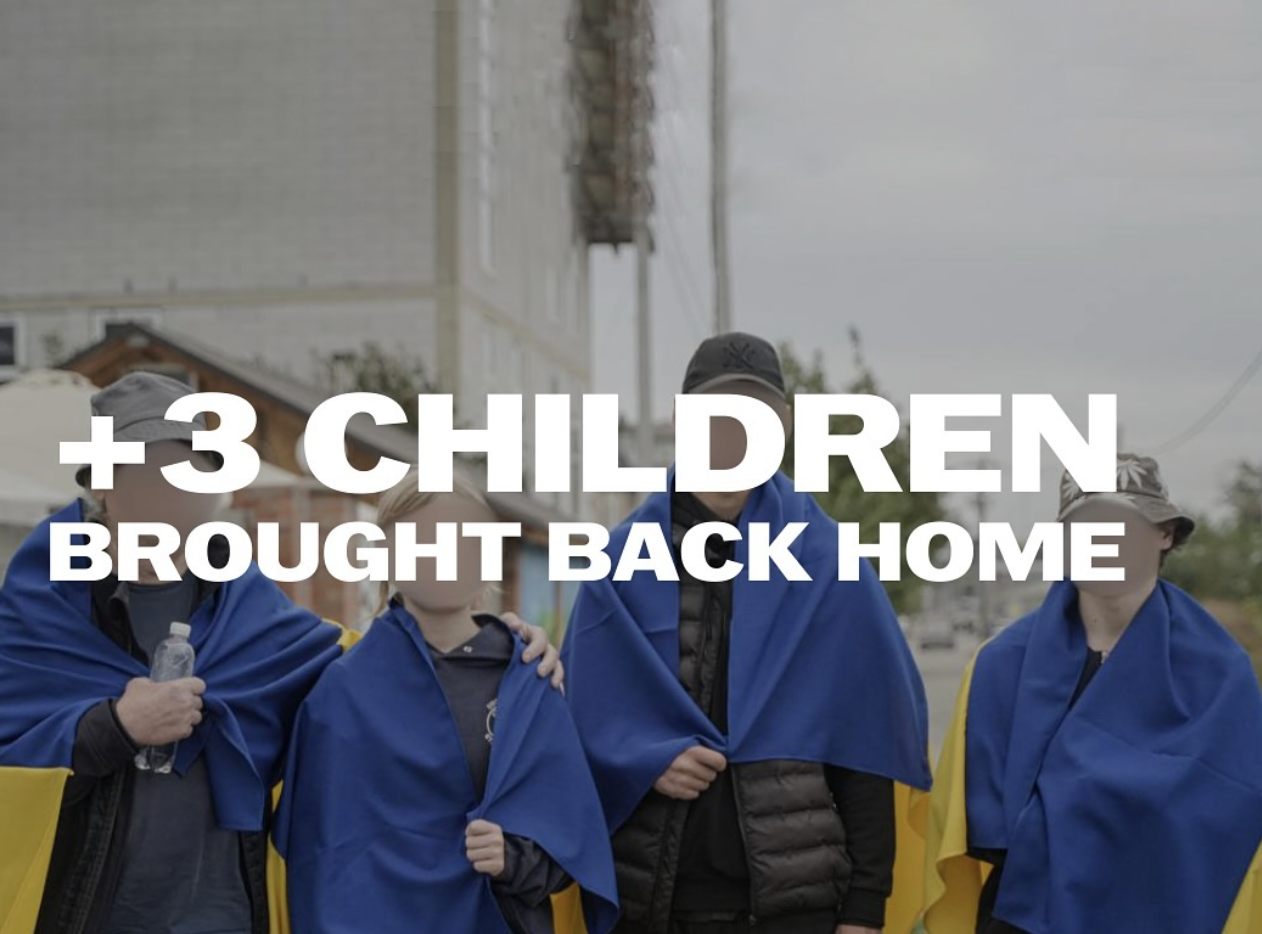 Three Ukrainian children rescued from occupied territories