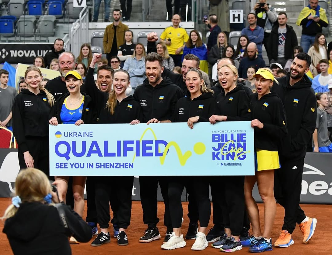 Ukraine’s women’s tennis team dedicates historic victory to deported children and defenders